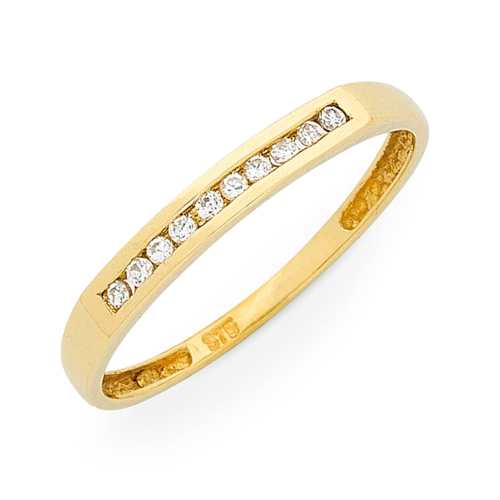 9k gold diamond ring