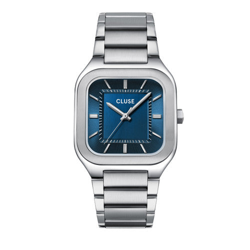 Cluse Quadrus Blue/Stainless Steel Gents Watch