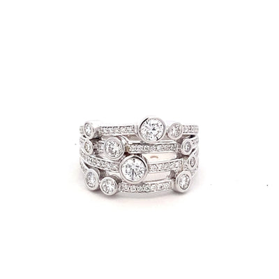 9ct White Gold Laboratory Grown Diamond Dress Ring