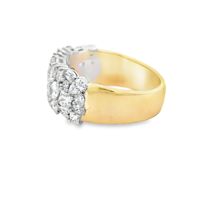 9ct Yellow Gold Multi Stone Shaped Laboratory Grown Diamond Ring