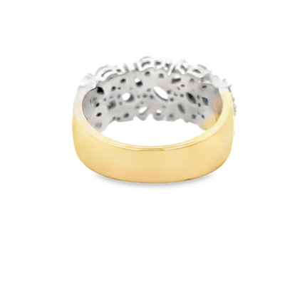 9ct Yellow Gold Multi Stone Shaped Laboratory Grown Diamond Ring