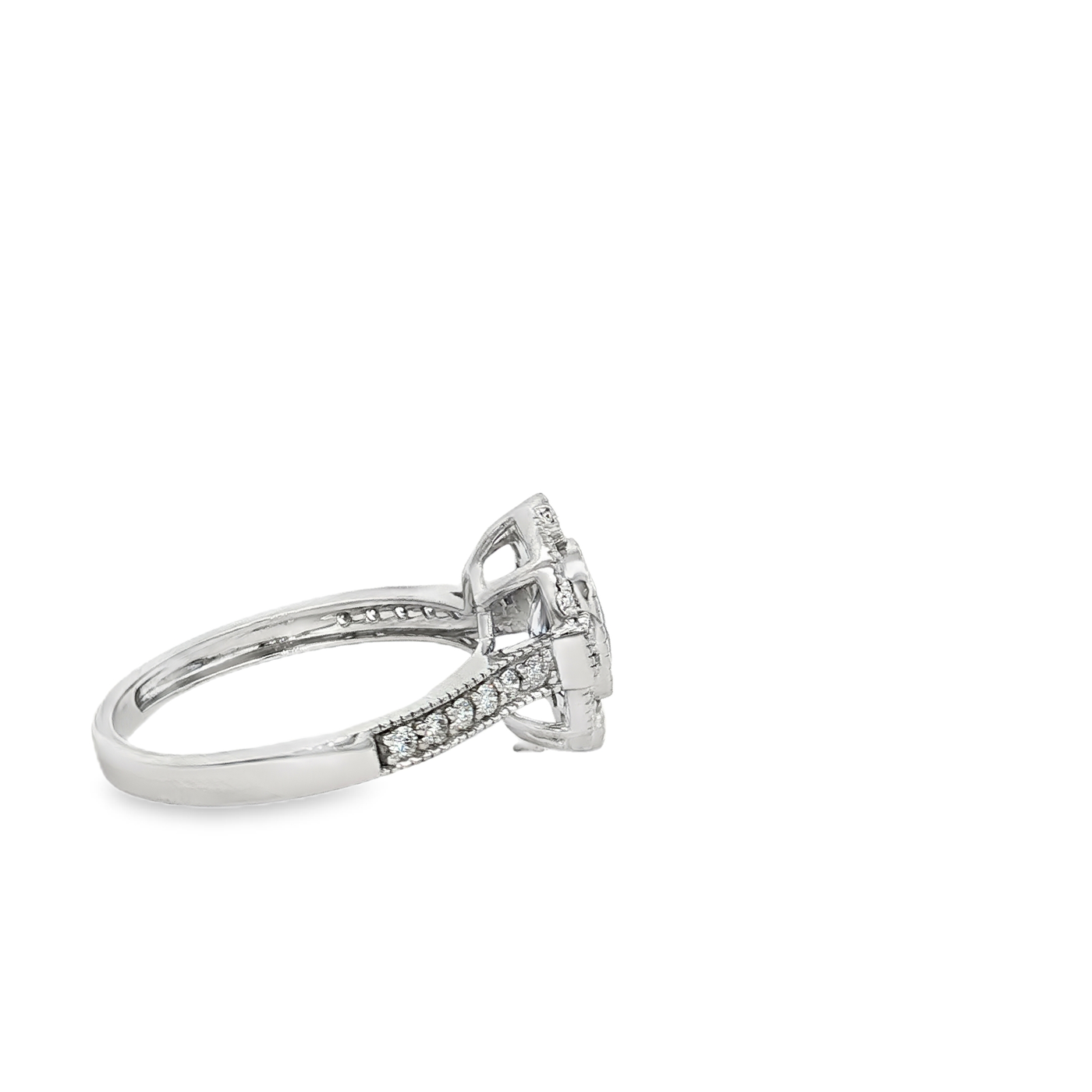 9ct White Gold Tanzanite And Diamond Ring