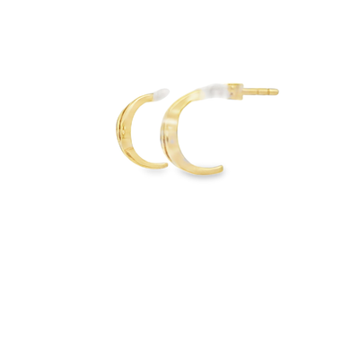 9ct Yellow Gold Stud Ruby Earrings