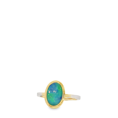 9ct Yellow Gold Opal Ring
