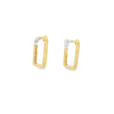9ct Yellow Gold Natural Diamond Hoop Earrings