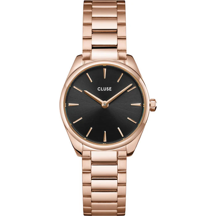 Cluse Feroce Mini Black Rose Gold Link