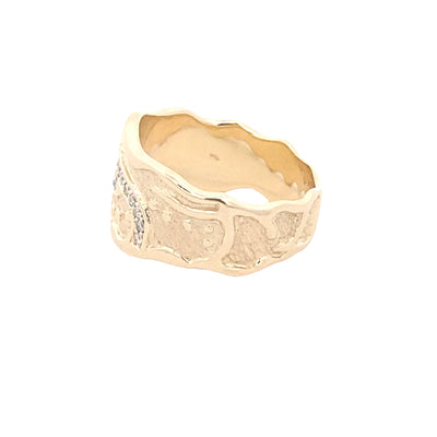 9CT Yellow Gold Diamond Ring