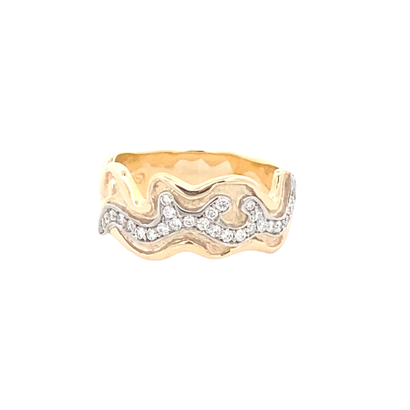 9ct Yellow Gold Diamond Ring