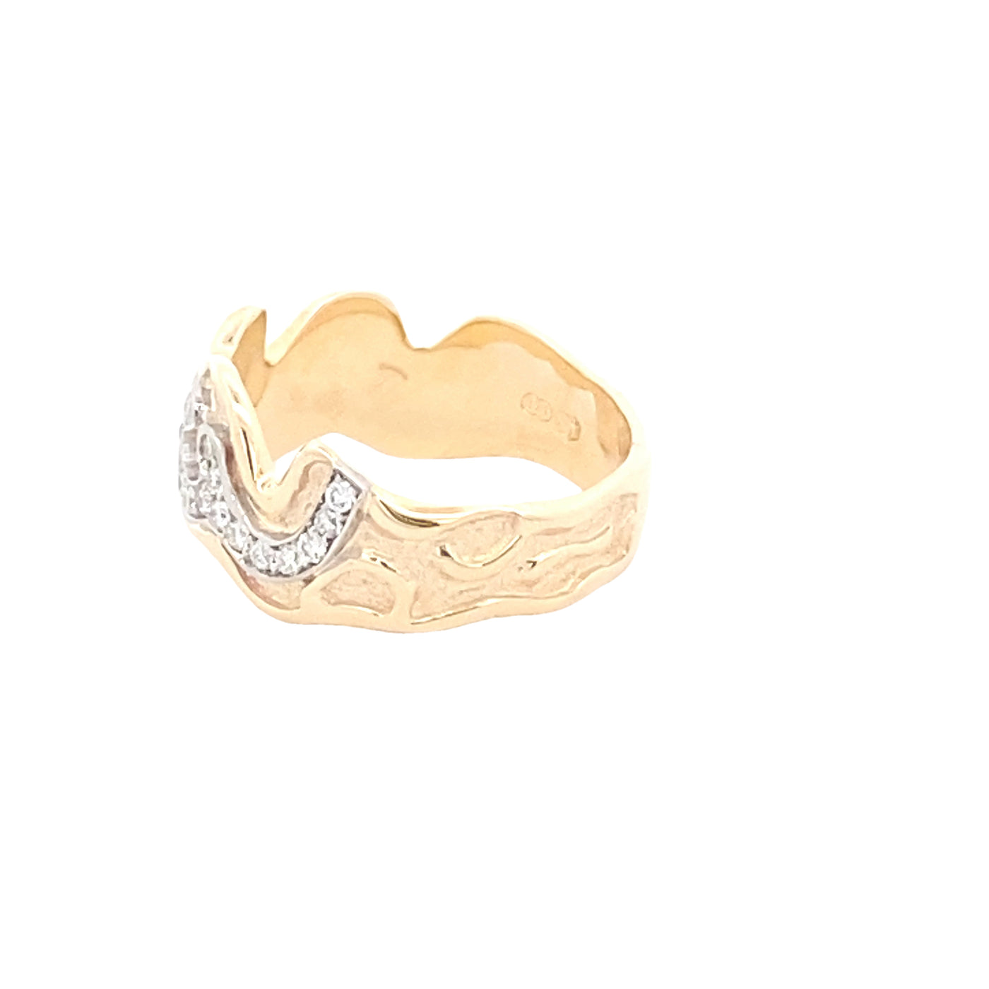 9ct Yellow Gold Diamond Ring