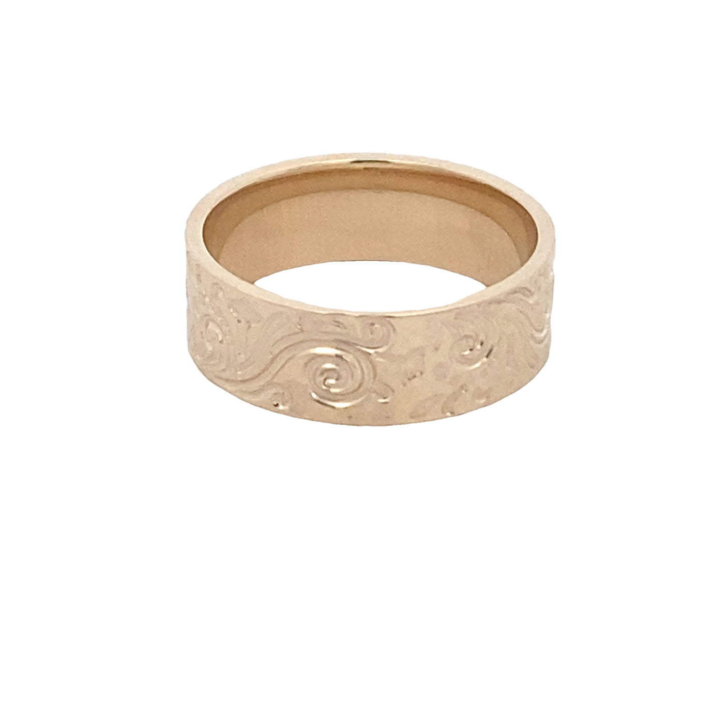 9ct Yellow Gold Filigree Wide Wedder