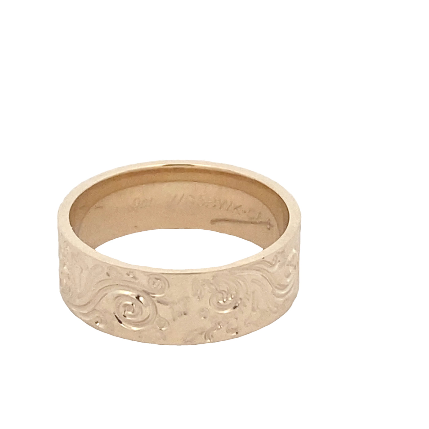 9ct Yellow Gold Filigree Wide Wedder