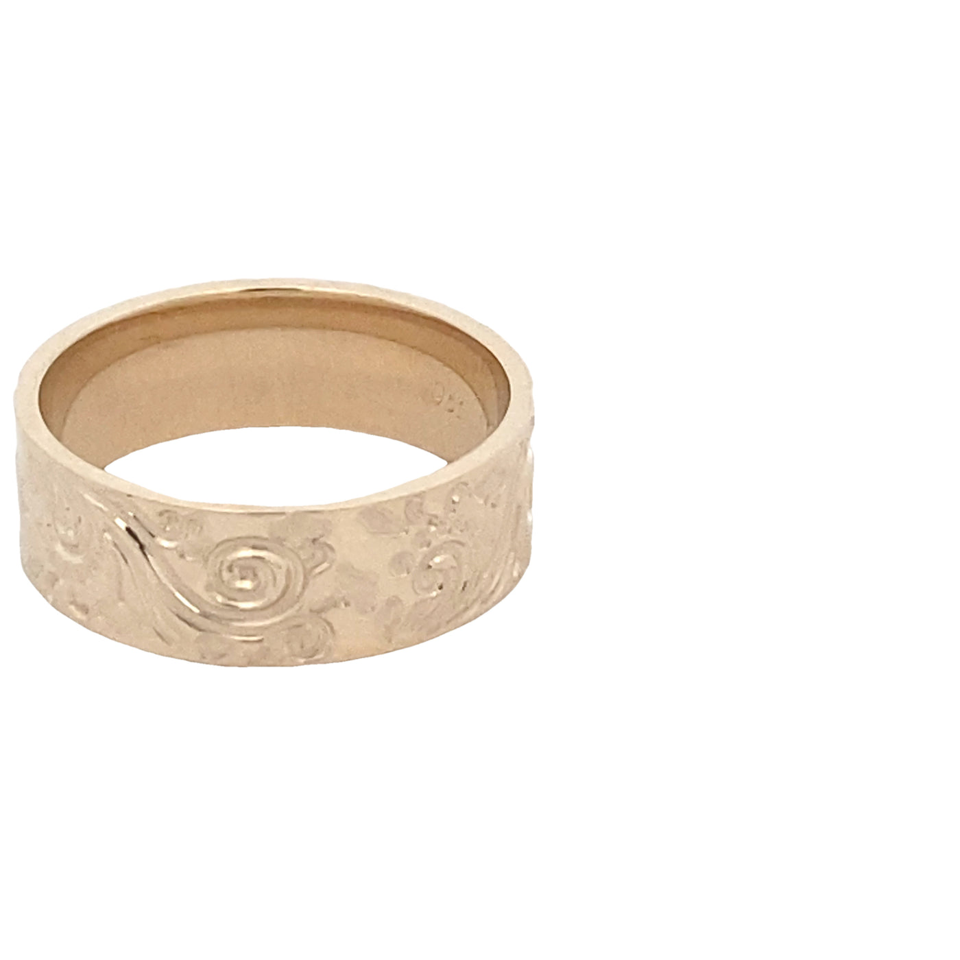 9ct Yellow Gold Filigree Wide Wedder