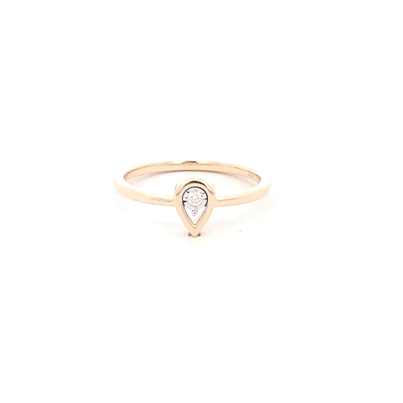 9ct Yellow Gold Diamond Ring