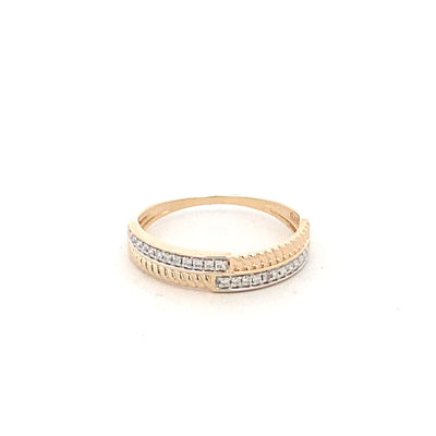 9ct Yellow Gold Diamond Ring