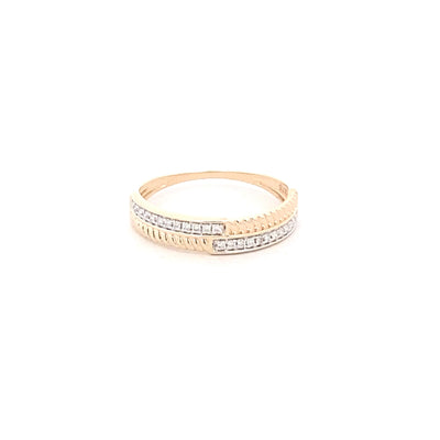 9ct Yellow Gold Diamond Ring