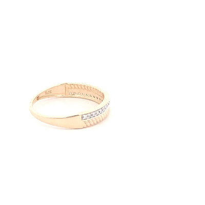 9ct Yellow Gold Diamond Ring