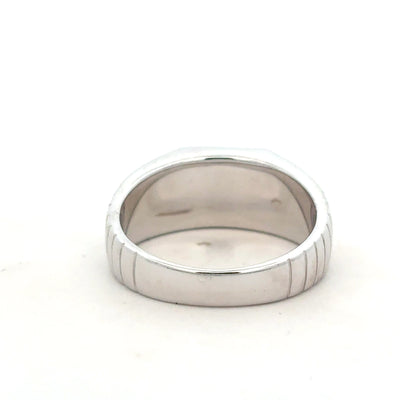Sterling Silver and Black Onyx Gents Dress Ring