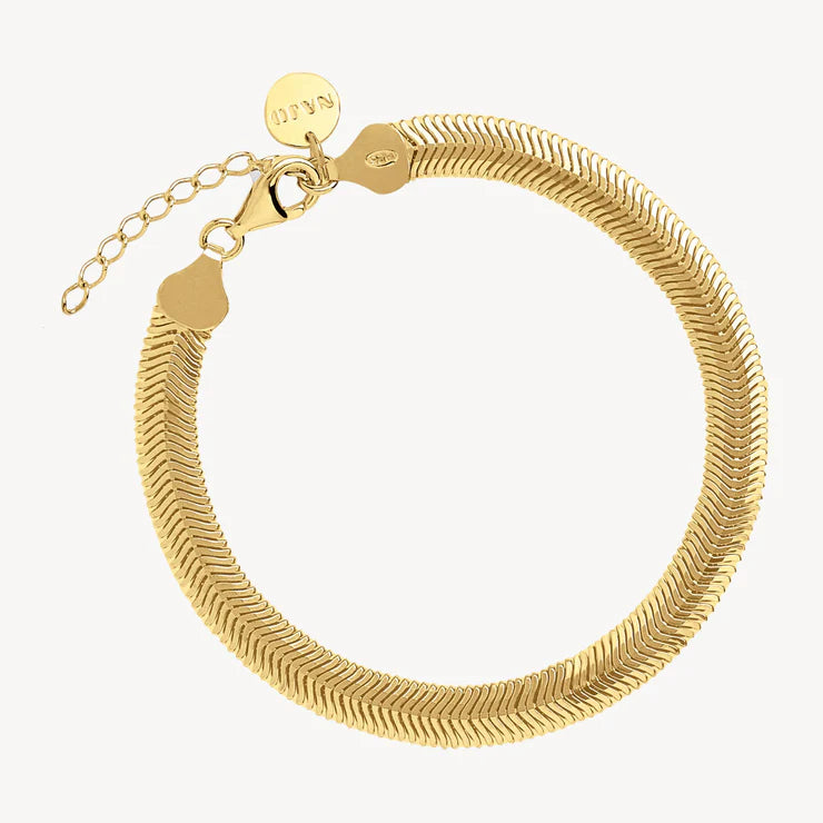 Najo Celestine Luxe Yellow Gold Bracelet (18.5cm+ext) B7230