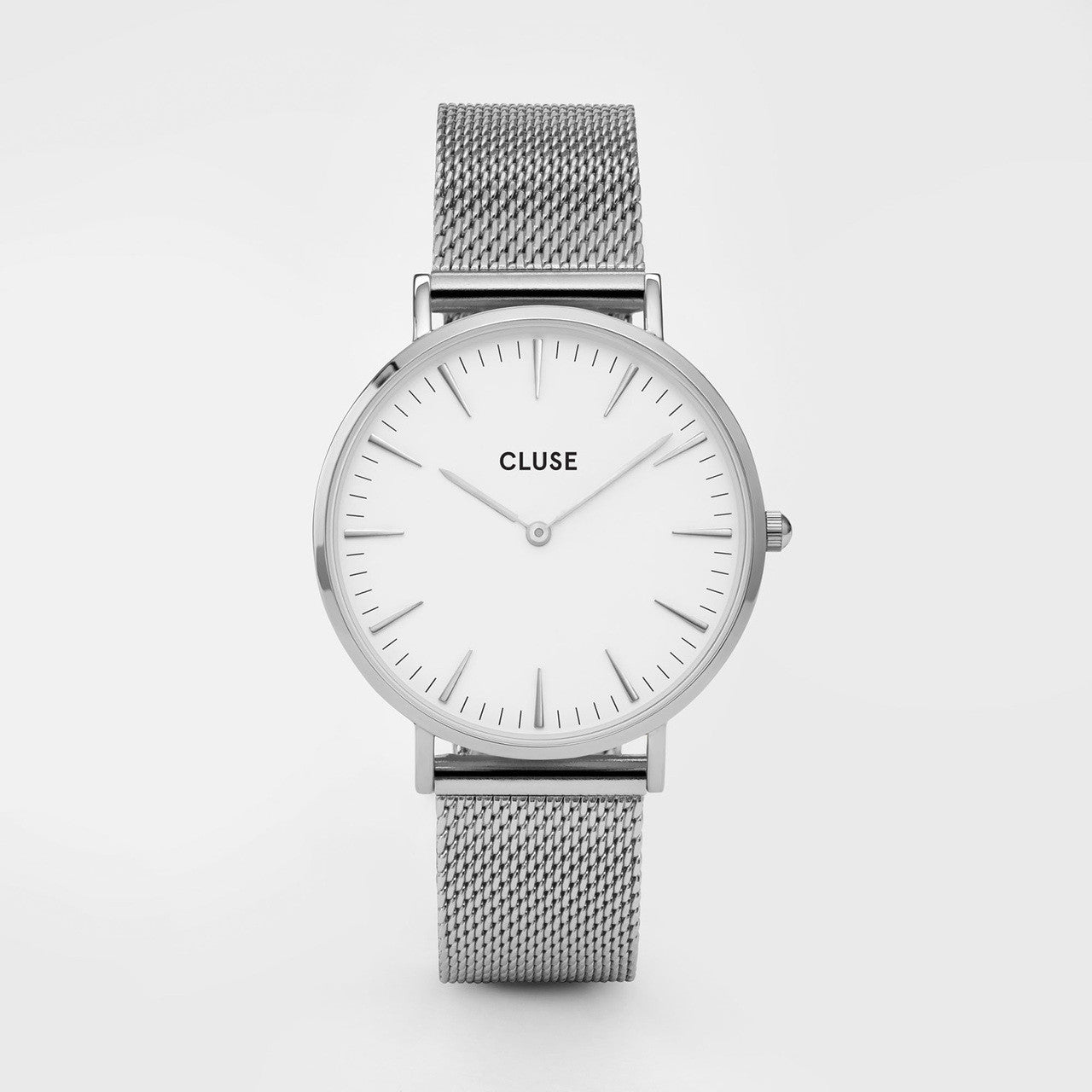 Cluse Boho Chic Mesh Silver/Watch