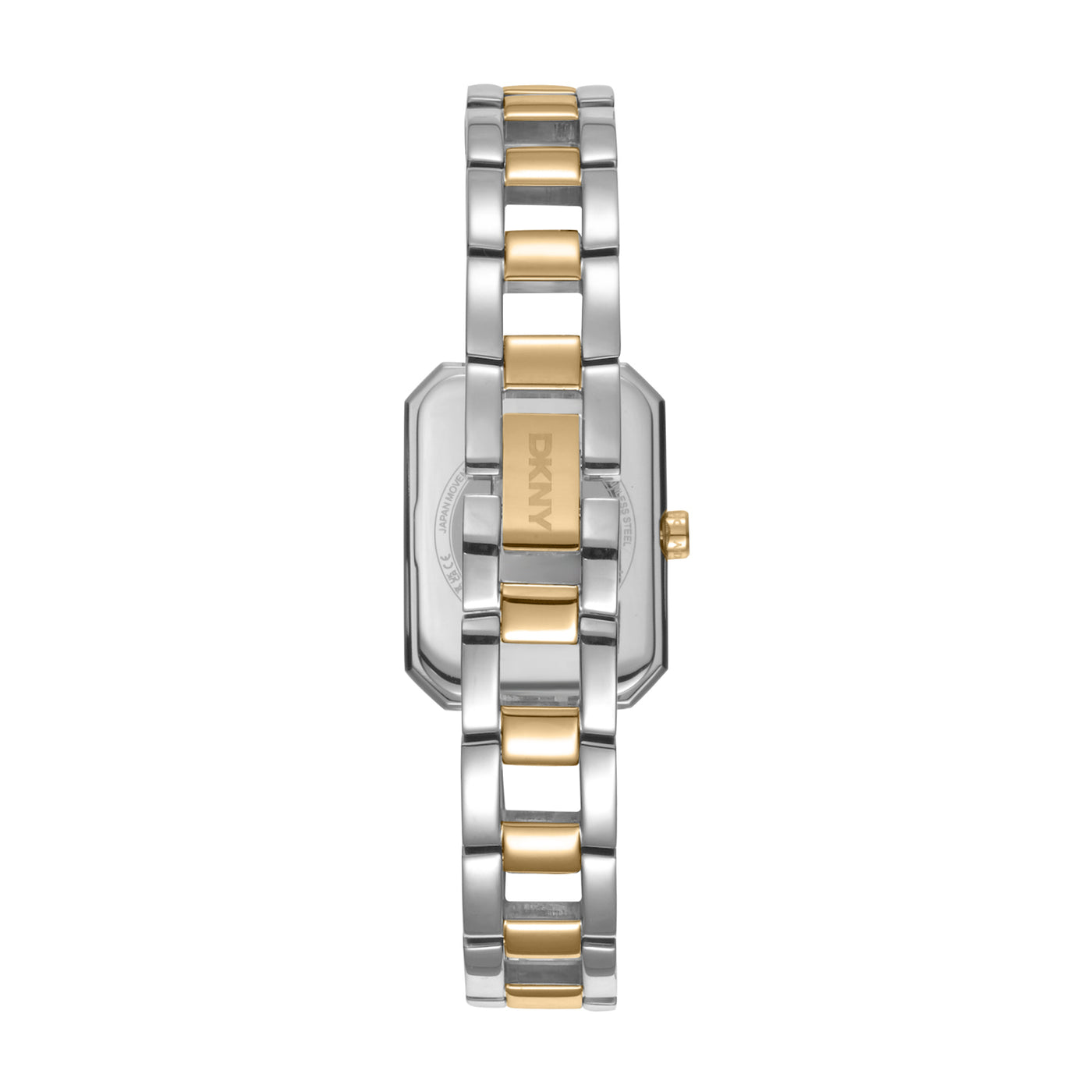 DKNY Uptown Midi Silver Dial Stainless Steel Watch Two Tone