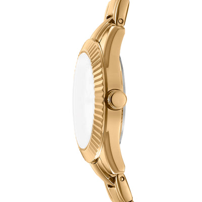 DKNY Chambers Glitz Stainless Steel Watch Gold