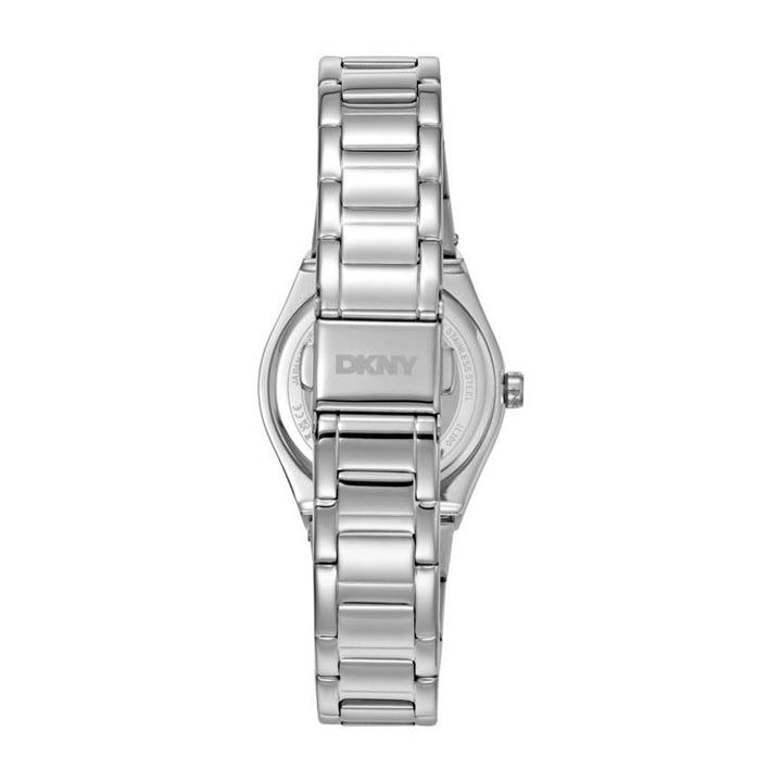 DKYN Evening Blue Dial Crystal Set Stainless Steel Watch Silver