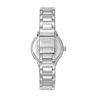 DKNY Everyday Silver Crystal Set Dial Stainless Steel Watch Silver