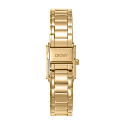 DkNY Evening Green Crystal Set Stainless Steel Watch Gold