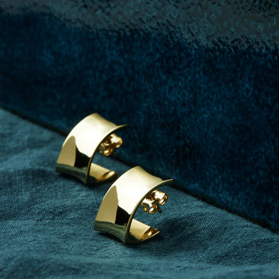 Najo Comet Yellow Gold Stud Earrings E7205
