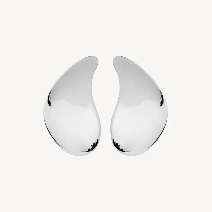Najo Circadian Silver Leaf Earrings E7235