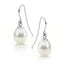 Venus White Pearl Earrings 7.5mm-8mm