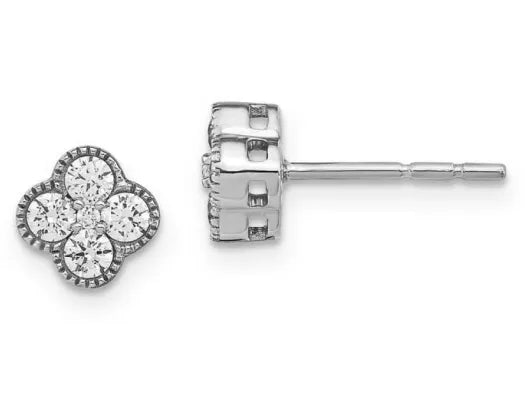 9ct White Gold Lab Grown Diamond Studs