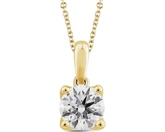 9ct Yellow Gold Necklet With Lab Grown Diamonds