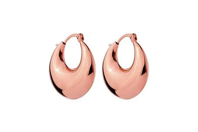 Najo Billow Hoops Rose Gold Toned E7080