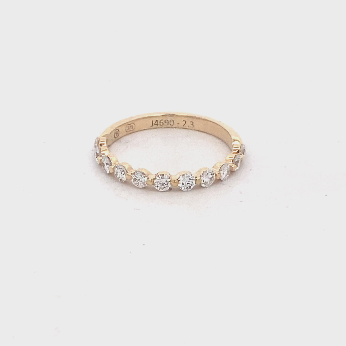 9CT Yellow Gold Diamond Wedding Ring