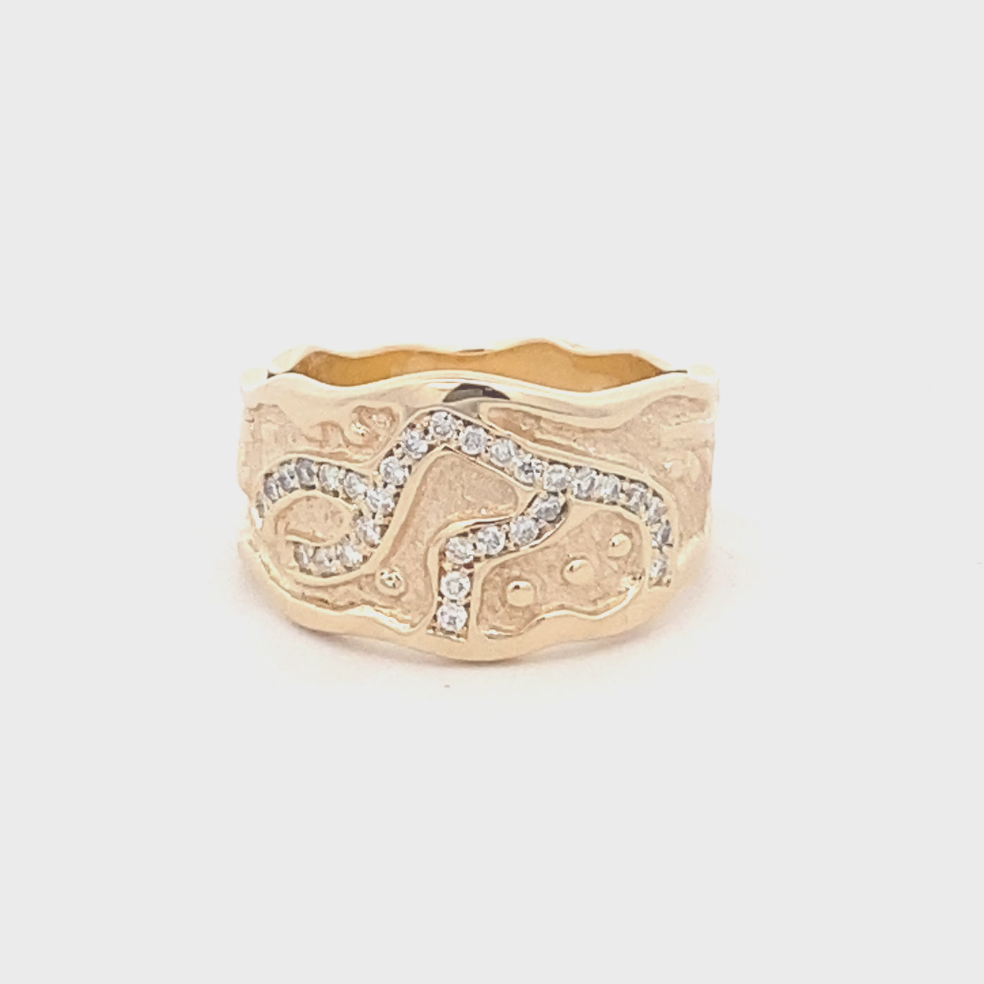 9CT Yellow Gold Diamond Ring