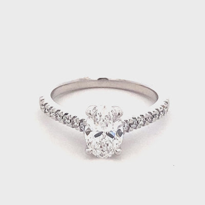 18CT White Gold Laboratory Grown Diamond Ring