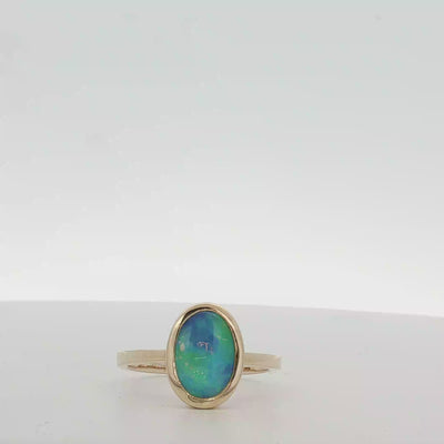 9ct Yellow Gold Opal Ring