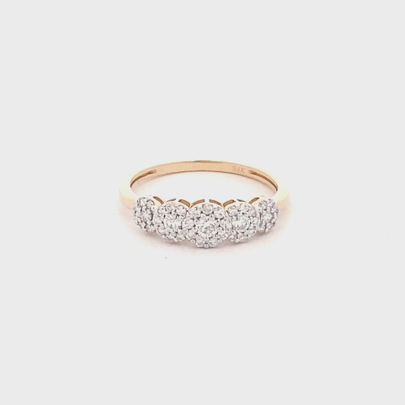 9ct Gold Diamond Dress Ring