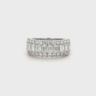 18ct White Gold Laboratory Grown Diamond Dress Ring